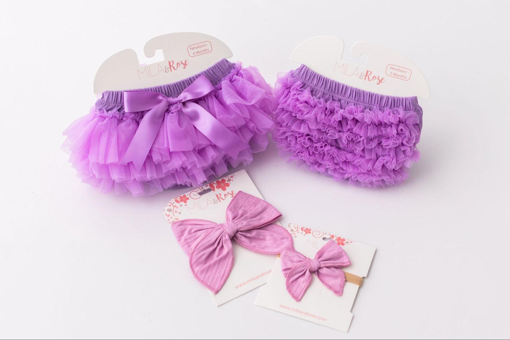 Lavender Ruffle Tutu Bloomer by Mila & Rose ®