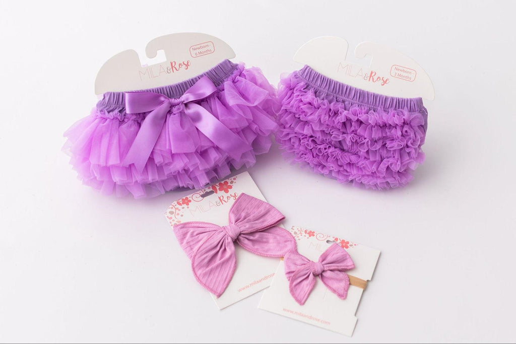 Lavender Ruffle Bum Bloomer by Mila & Rose ®