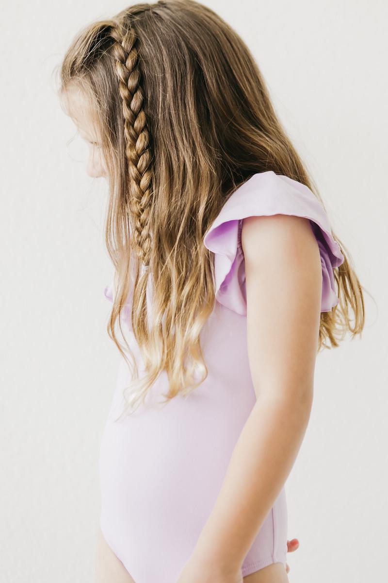 Lavender S/S Flutter Sleeve Leotard by Mila & Rose ®