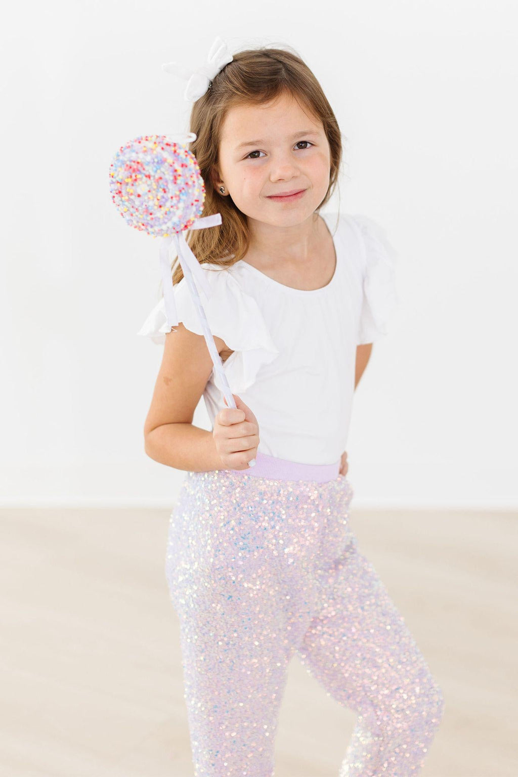 Lavender Sequin Joggers by Mila & Rose ®