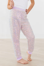 Lavender Sequin Joggers by Mila & Rose ®