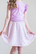 Lavender Sequin Twirl Skort by Mila & Rose ®
