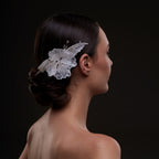 Bridal Flower & Leaf Side Comb by Bridal Port