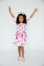 Light Hearted 3/4 Sleeve Pocket Twirl Dress by Mila & Rose ®