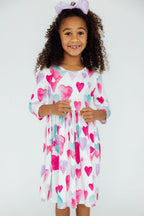 Light Hearted 3/4 Sleeve Pocket Twirl Dress by Mila & Rose ®