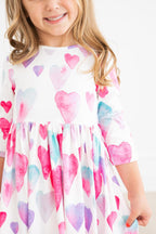 Light Hearted 3/4 Sleeve Pocket Twirl Dress by Mila & Rose ®