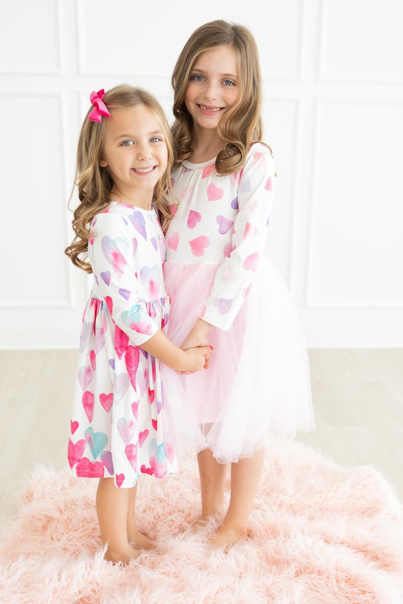 Light Hearted 3/4 Sleeve Pocket Twirl Dress by Mila & Rose ®
