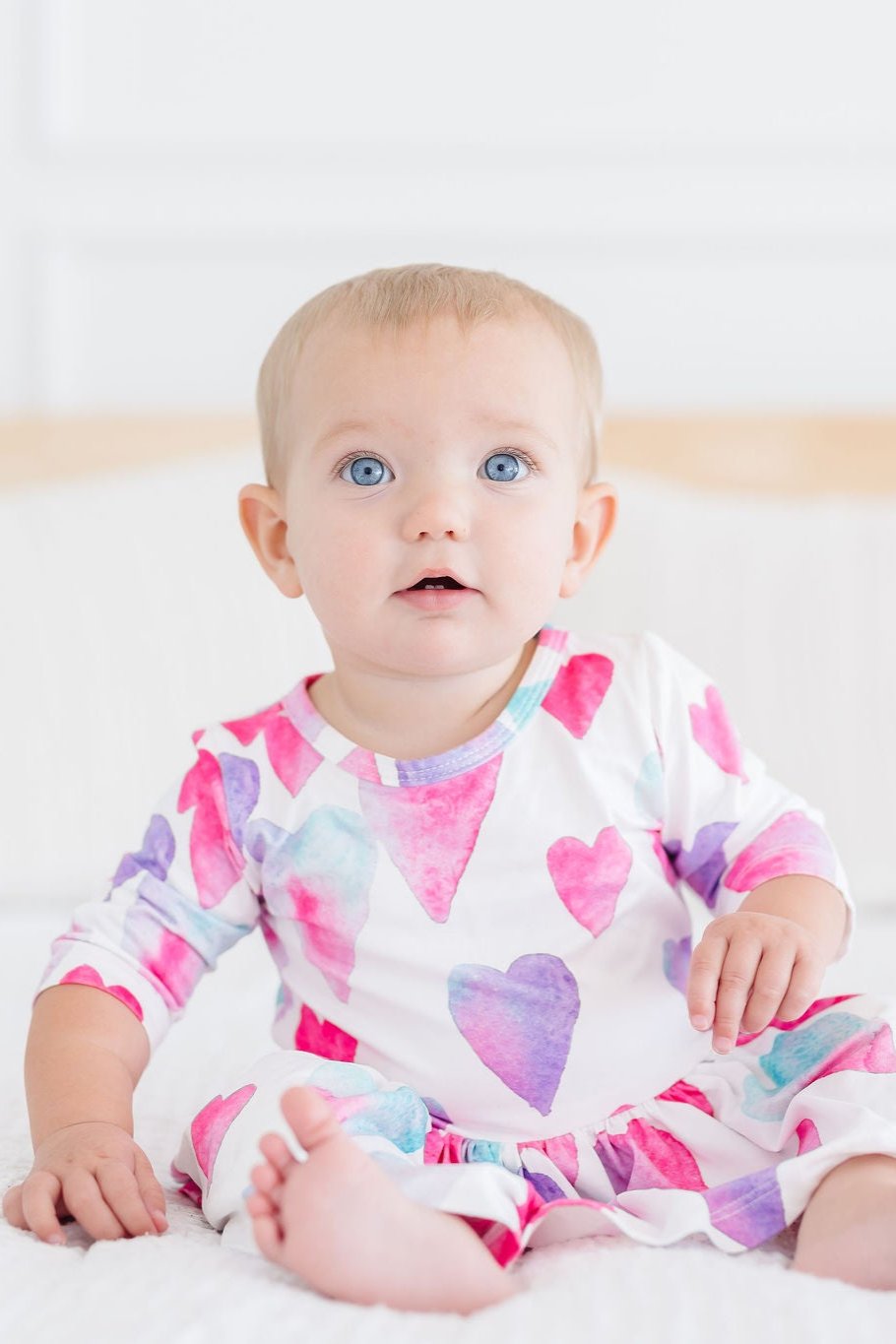 Light Hearted 3/4 Sleeve Twirl Bodysuit by Mila & Rose ®