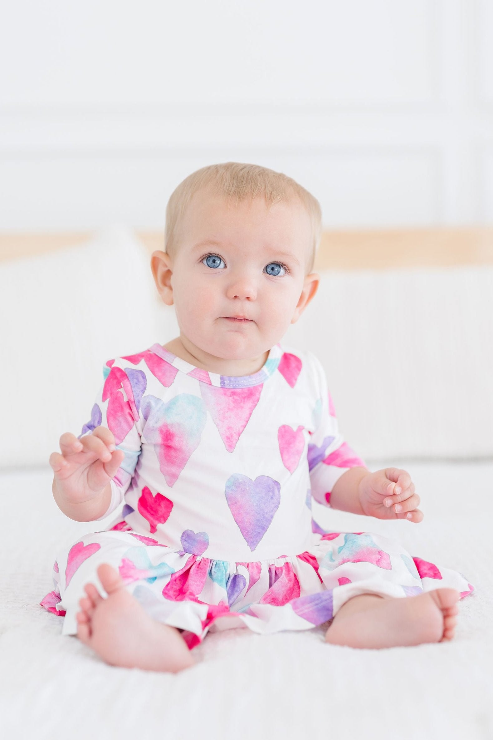 Light Hearted 3/4 Sleeve Twirl Bodysuit by Mila & Rose ®