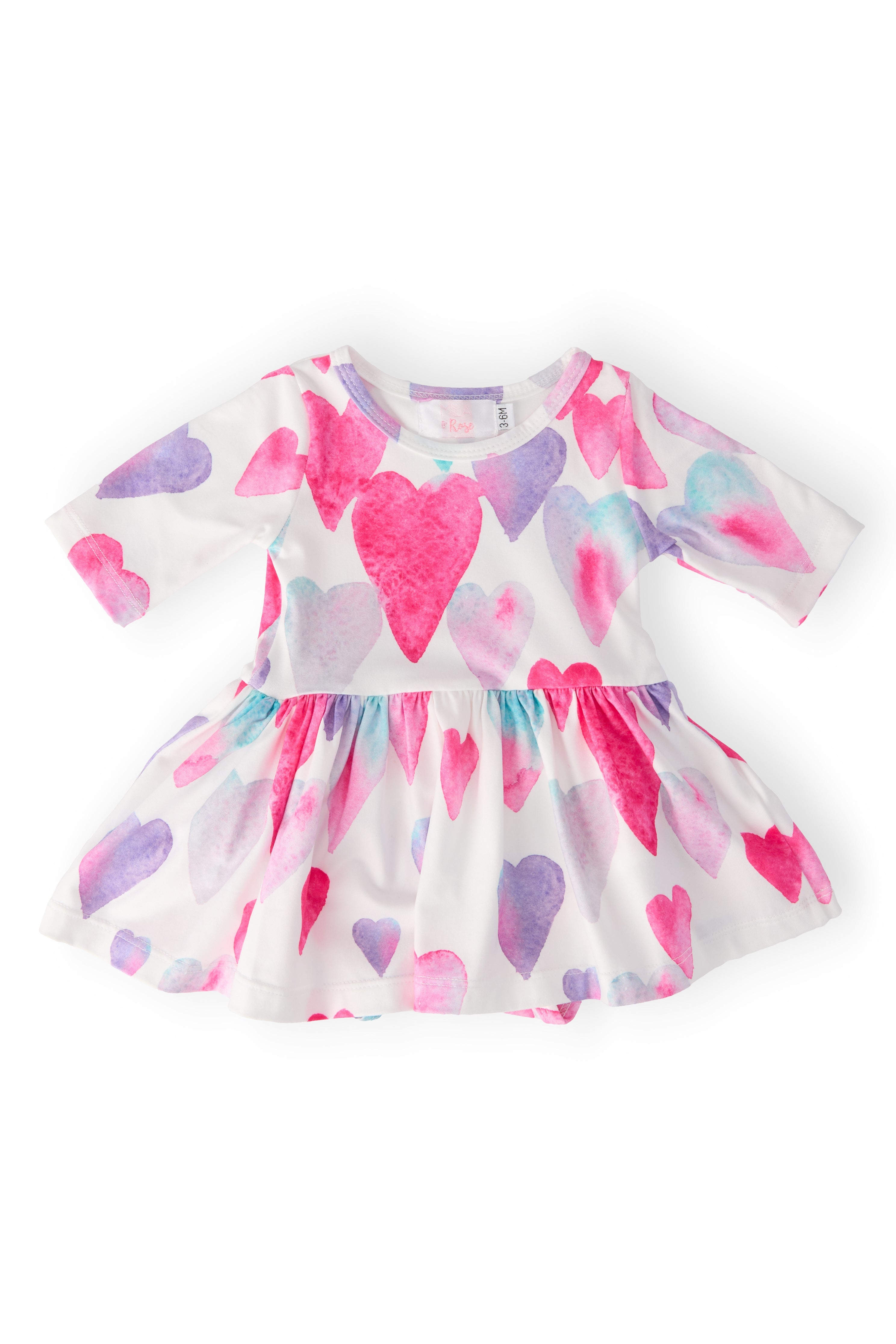 Light Hearted 3/4 Sleeve Twirl Bodysuit by Mila & Rose ®