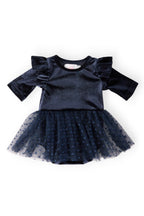 Light Navy Velvet Tutu Bodysuit by Mila & Rose ®