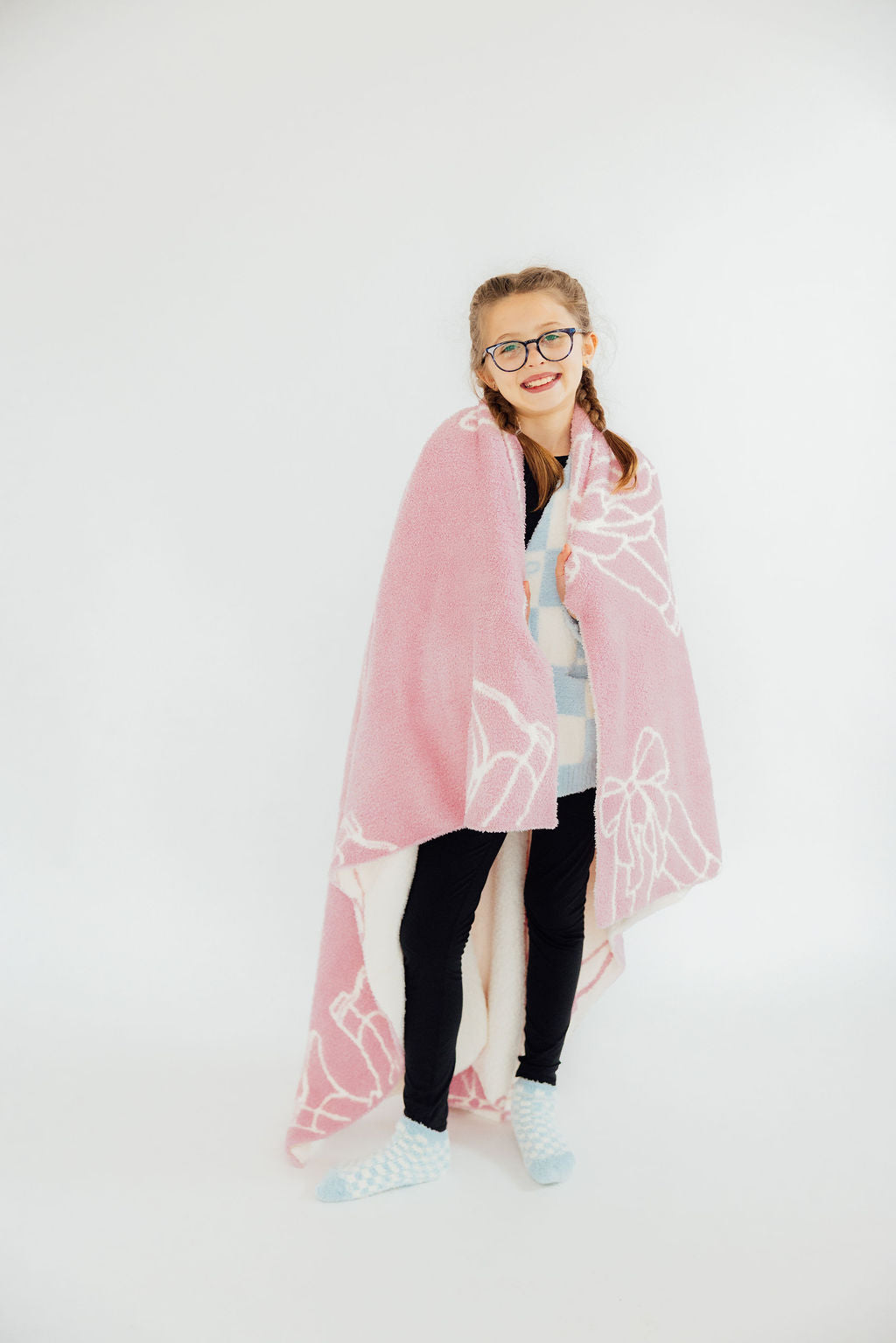 Light Pink Cowgirl Cozy Blanket by Mila & Rose ®