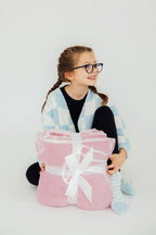 Light Pink Cowgirl Cozy Blanket by Mila & Rose ®
