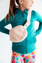 Light Pink Fleece Belt Bag by Mila & Rose ®