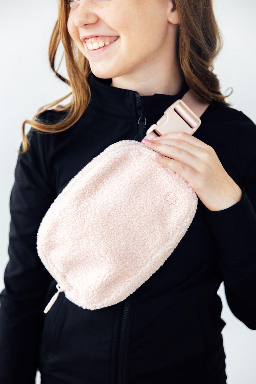Light Pink Fleece Belt Bag by Mila & Rose ®