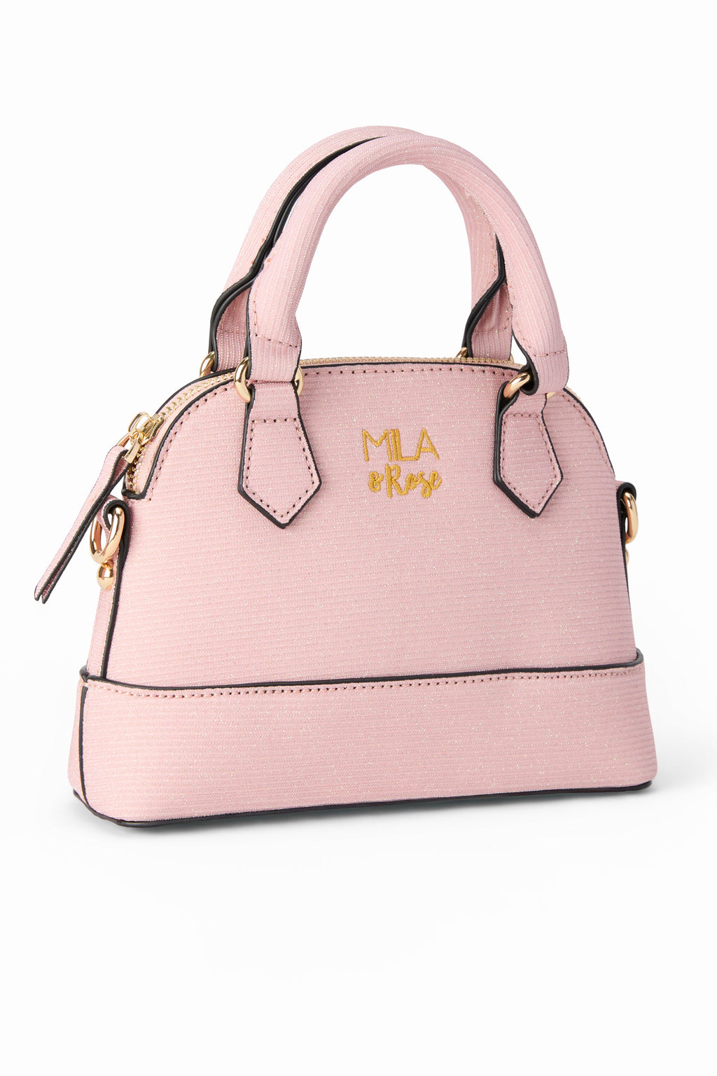 Light Pink Shimmer Girl's Crossbody Purse by Mila & Rose ®