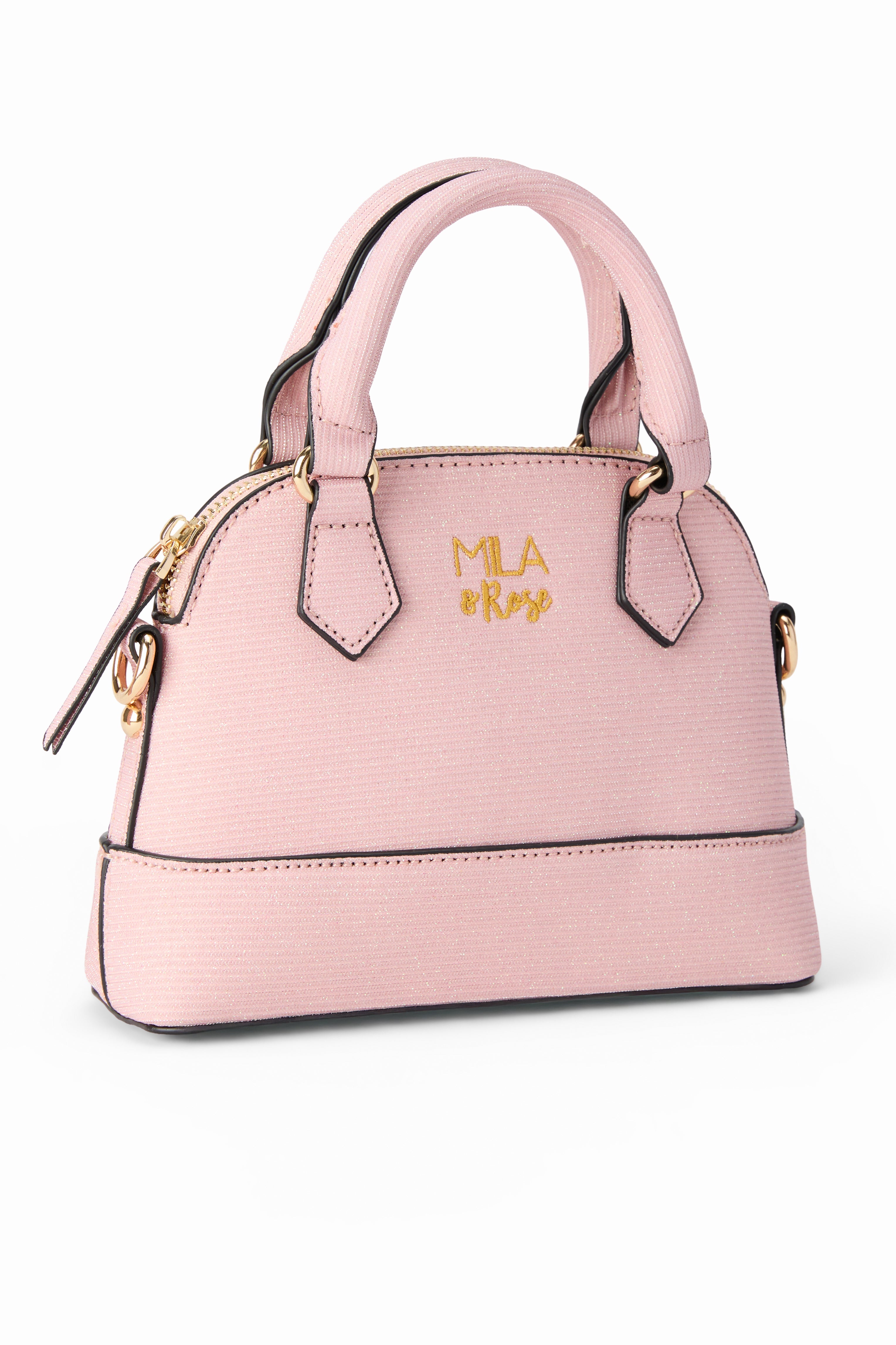 Light Pink Shimmer Girl's Crossbody Purse by Mila & Rose ®