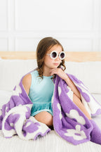 Lilac/Coconut Flower Cozy Blanket by Mila & Rose ®
