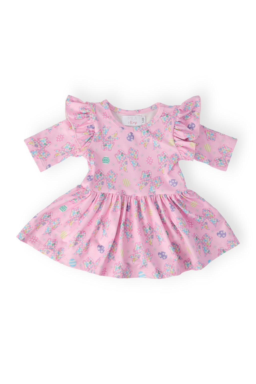 Little Bow Peeps 3/4 Sleeve Twirl Flutter Bodysuit by Mila & Rose ®