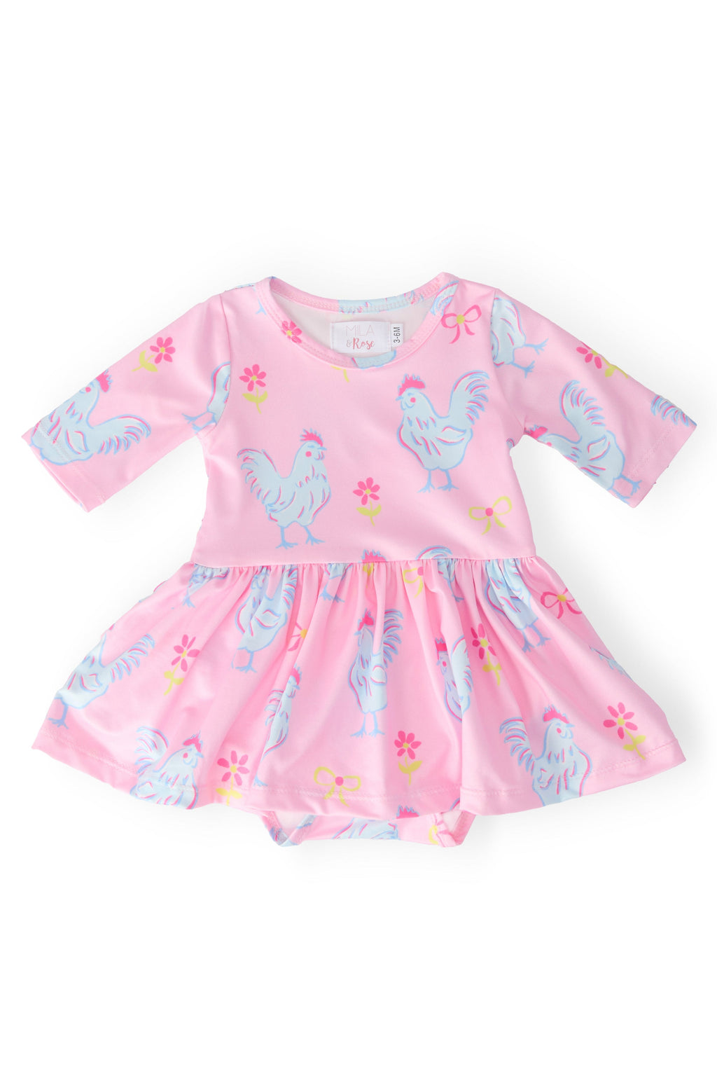 Little Miss Chickie 3/4 Twirl Bodysuit by Mila & Rose ®