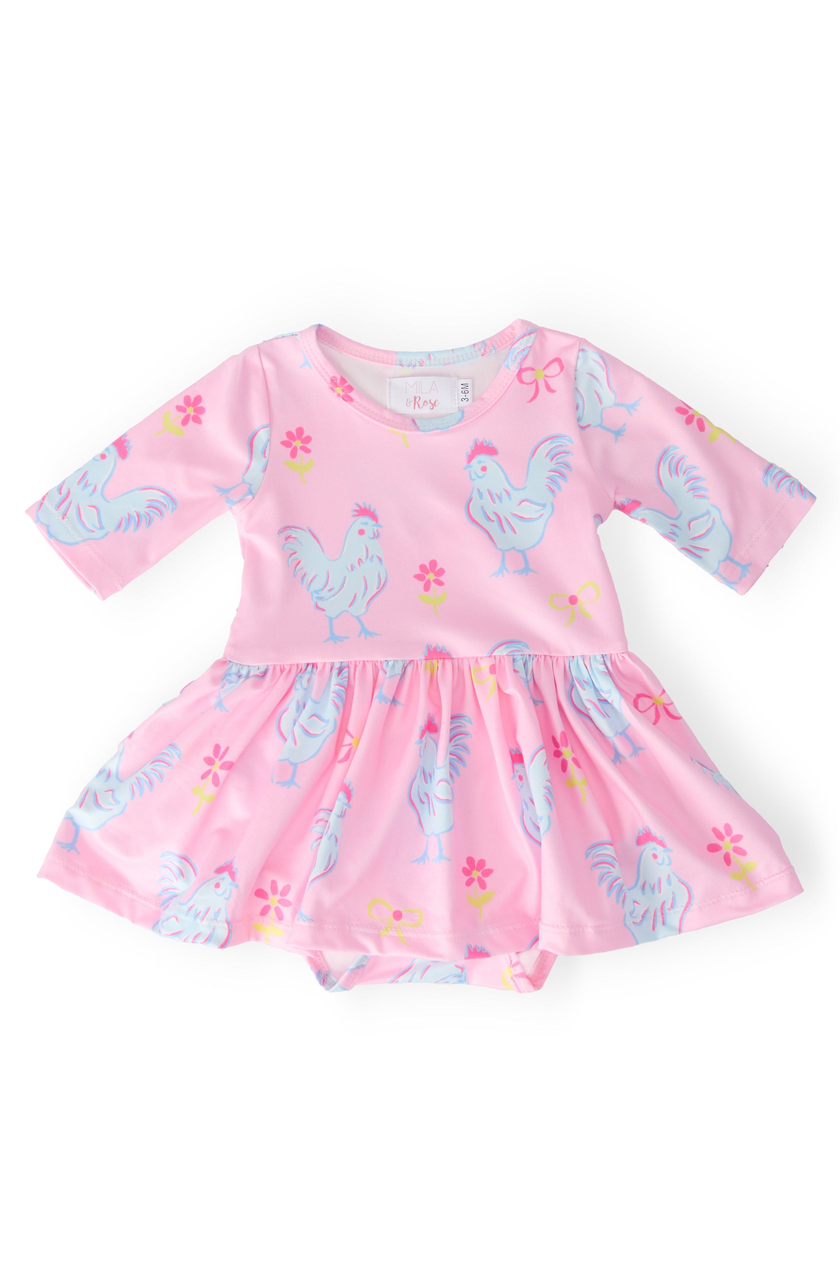 Little Miss Chickie 3/4 Twirl Bodysuit by Mila & Rose ®
