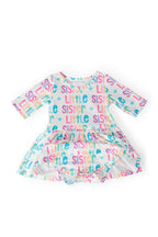 Little Sister 3/4 Sleeve Twirl Bodysuit by Mila & Rose ®