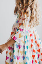 Lotta Love 3/4 Sleeve Pocket Twirl Dress by Mila & Rose ®