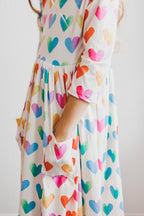 Lotta Love 3/4 Sleeve Pocket Twirl Dress by Mila & Rose ®