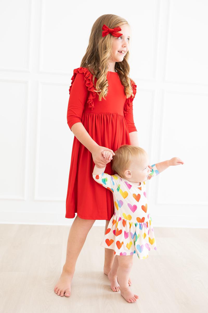 Lotta Love 3/4 Sleeve Twirl Bodysuit by Mila & Rose ®