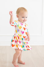 Lotta Love 3/4 Sleeve Twirl Bodysuit by Mila & Rose ®