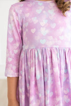 Love Story 3/4 Sleeve Pocket Twirl Dress by Mila & Rose ®