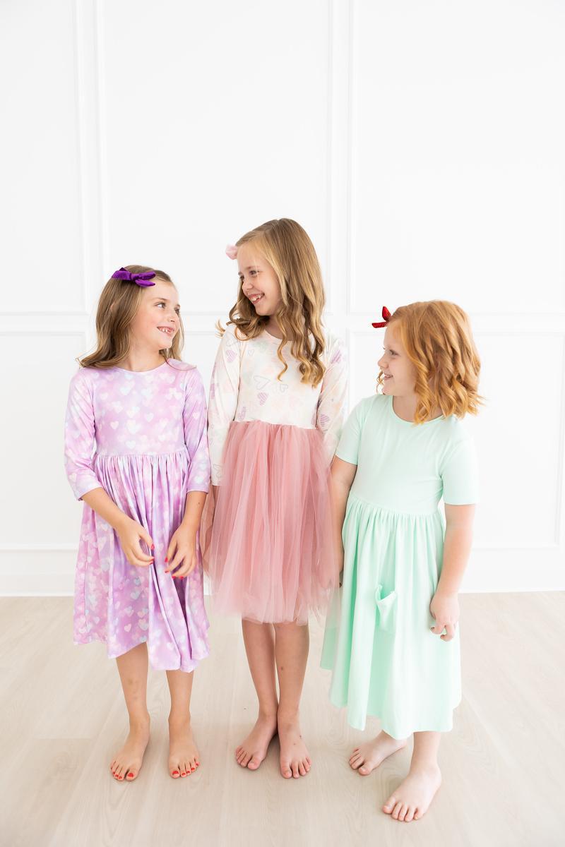 Love Story 3/4 Sleeve Pocket Twirl Dress by Mila & Rose ®