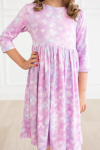 Love Story 3/4 Sleeve Pocket Twirl Dress by Mila & Rose ®