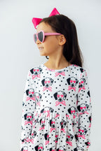 Love You Spots L/S Pocket Twirl Dress by Mila & Rose ®