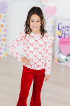 Lovebug L/S Ruffle Tee by Mila & Rose ®