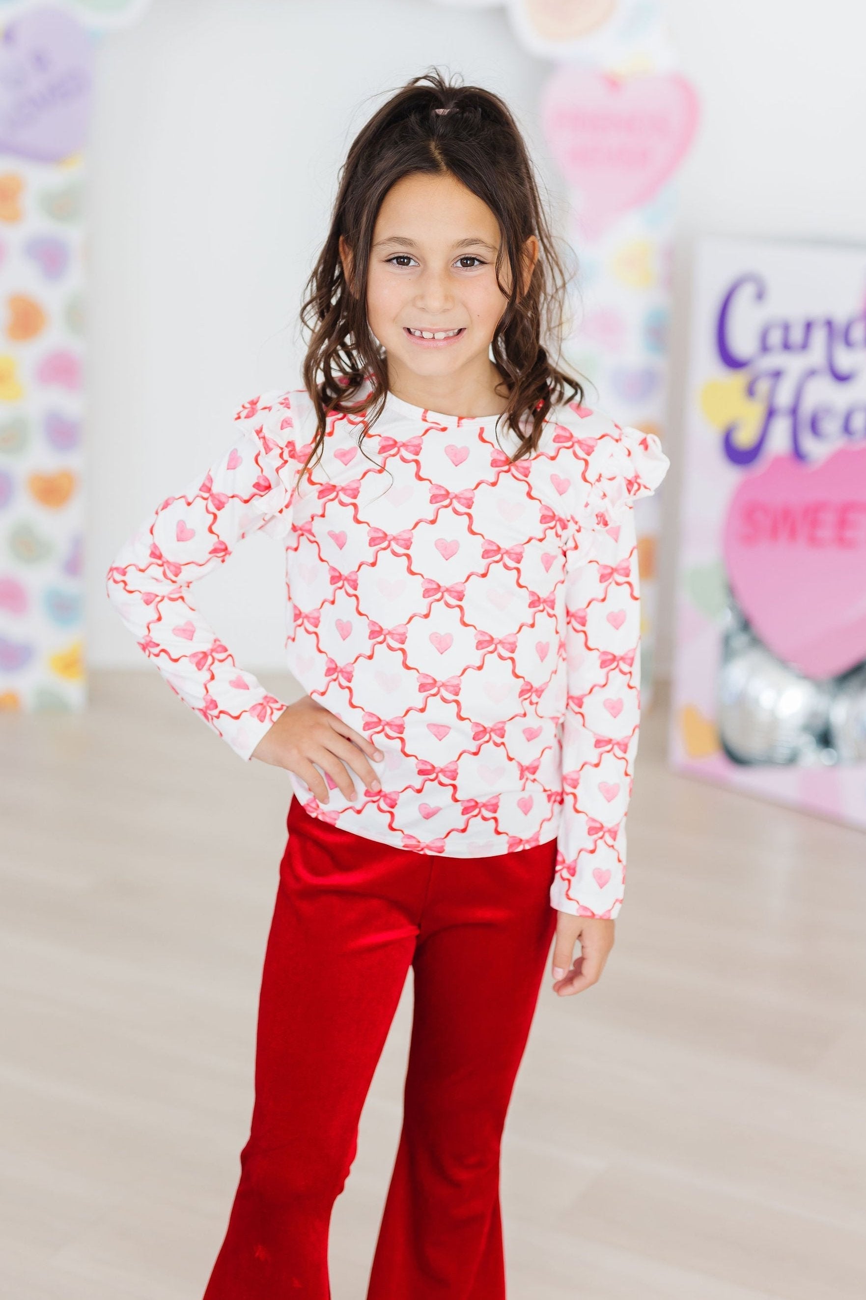 Lovebug L/S Ruffle Tee by Mila & Rose ®