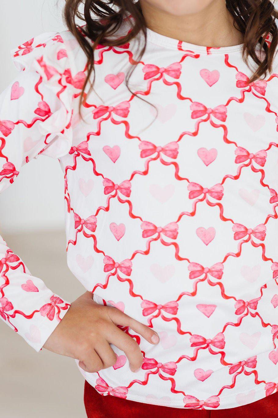 Lovebug L/S Ruffle Tee by Mila & Rose ®
