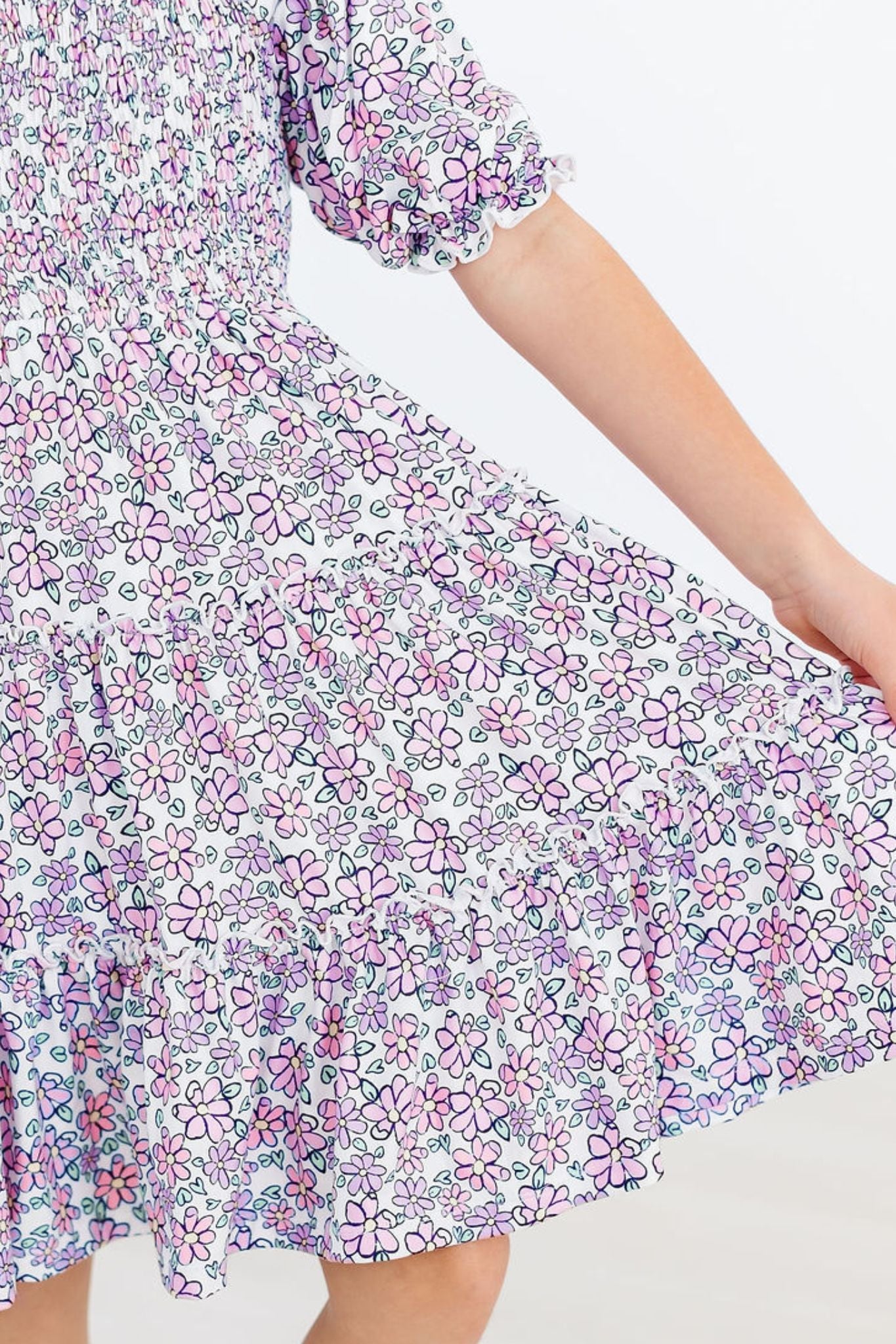 Lovely Lavender Smocked Ruffle Dress by Mila & Rose ®