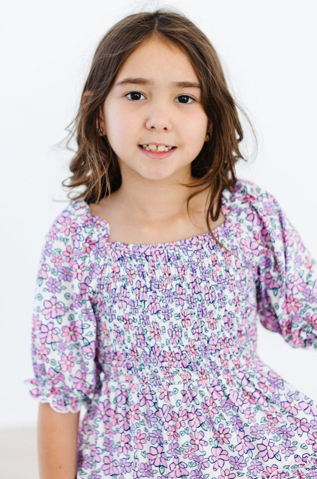 Lovely Lavender Smocked Ruffle Dress by Mila & Rose ®