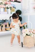 Lovely Lemons Ruffle Cross Back Romper by Mila & Rose ®