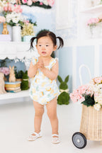 Lovely Lemons Ruffle Cross Back Romper by Mila & Rose ®