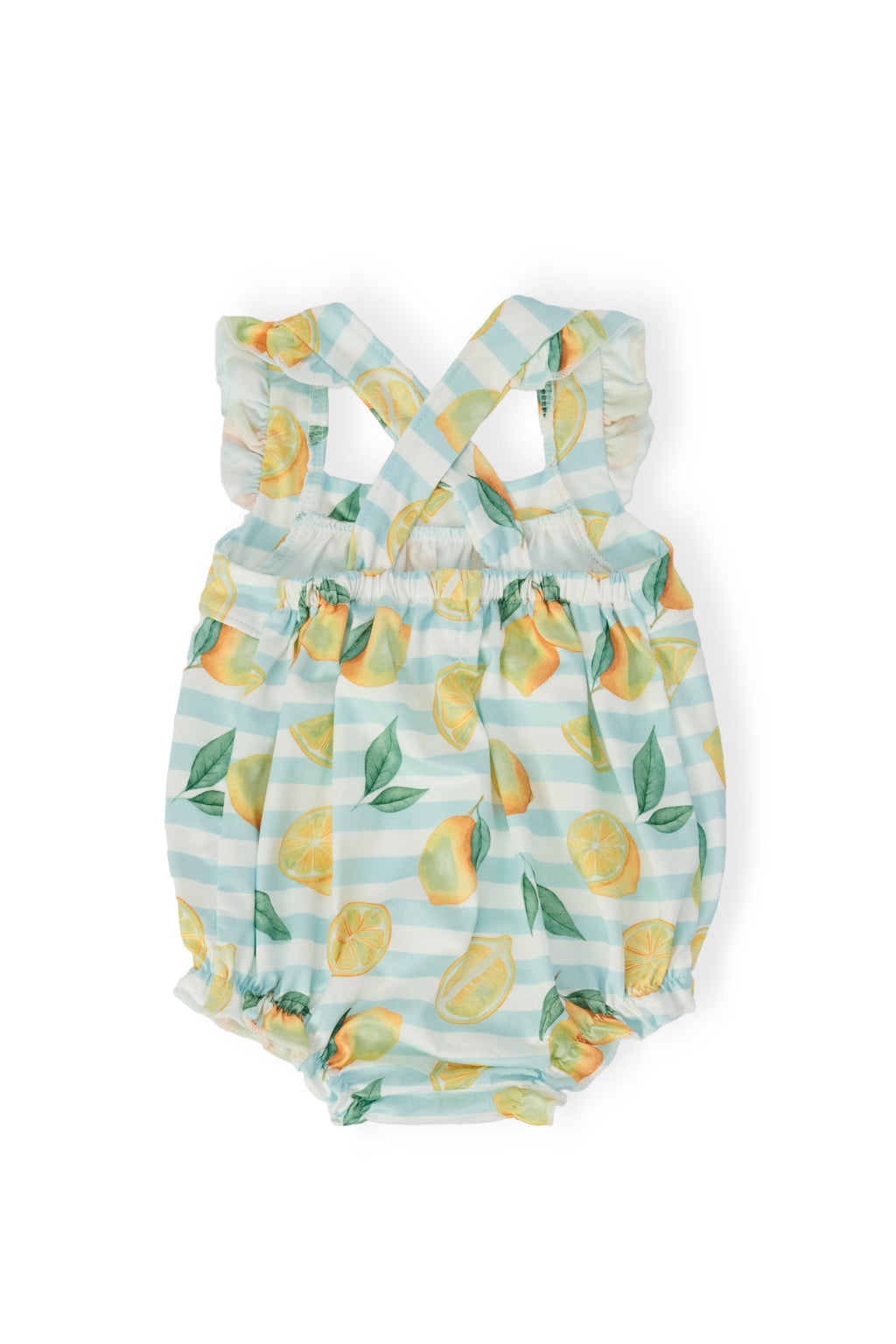 Lovely Lemons Ruffle Cross Back Romper by Mila & Rose ®