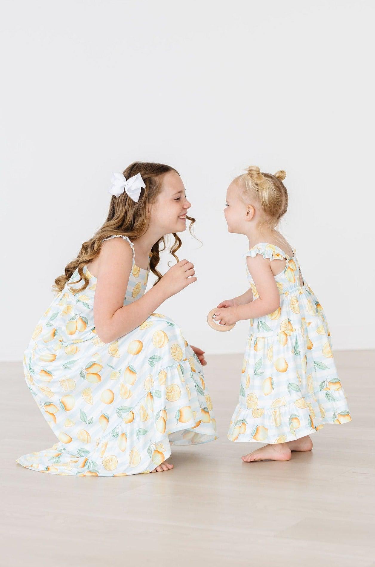 Lovely Lemons Ruffle Maxi Dress by Mila & Rose ®