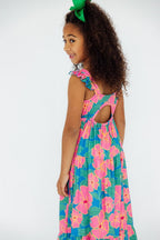 Luau Floral Ruffle Maxi Dress by Mila & Rose ®