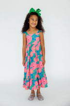 Luau Floral Ruffle Maxi Dress by Mila & Rose ®