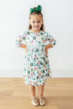 Luck of the Irish 3/4 Sleeve Pocket Twirl Dress by Mila & Rose ®