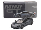 McLaren 750S Saros Gray Limited Edition 1/64 Diecast Model Car by Mini GT