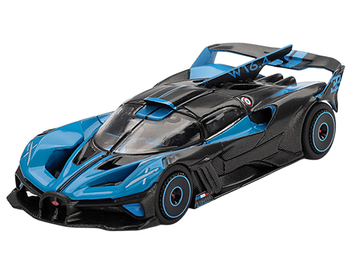 Bugatti Bolide Presentation Blue and Carbon Fiber Limited Edition 1/64 Diecast Model Car by Mini GT by LuxuryLifeWay Online Store