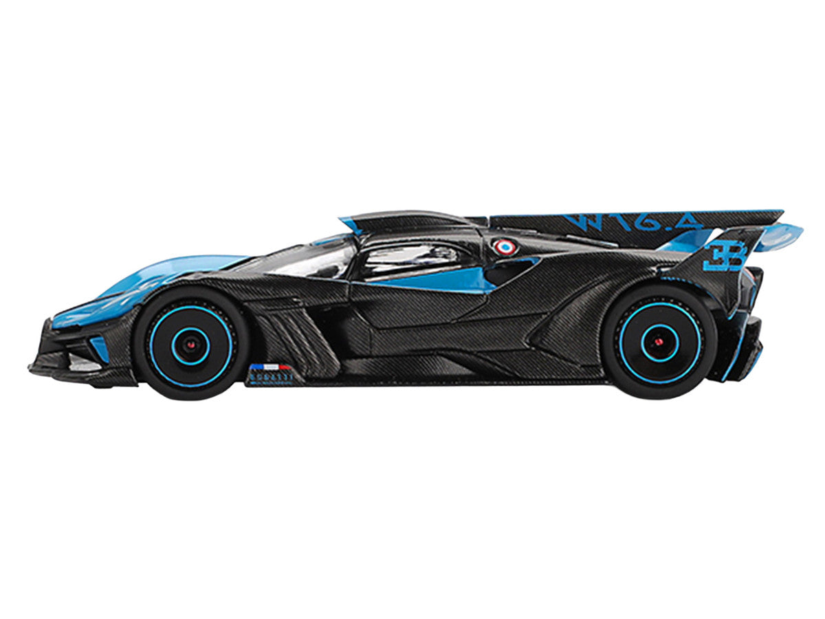 Bugatti Bolide Presentation Blue and Carbon Fiber Limited Edition 1/64 Diecast Model Car by Mini GT by LuxuryLifeWay Online Store
