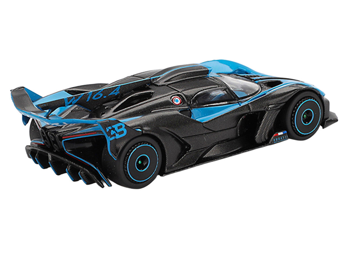 Bugatti Bolide Presentation Blue and Carbon Fiber Limited Edition 1/64 Diecast Model Car by Mini GT by LuxuryLifeWay Online Store